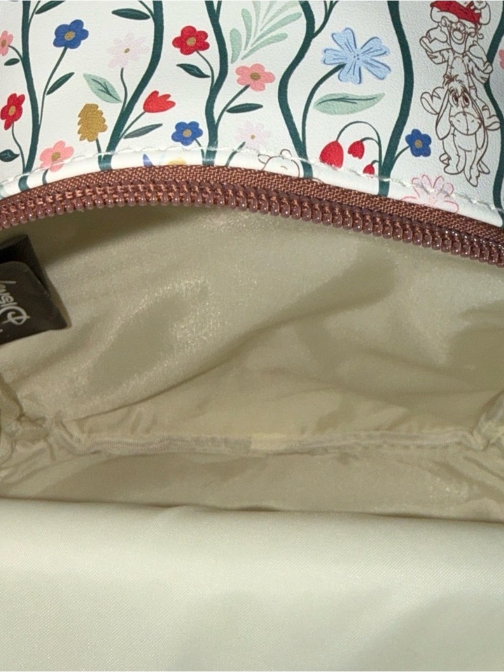 Disney Winnie the Pooh Floral Cream and Brown Mini Backpack - Picture 14 of 15
